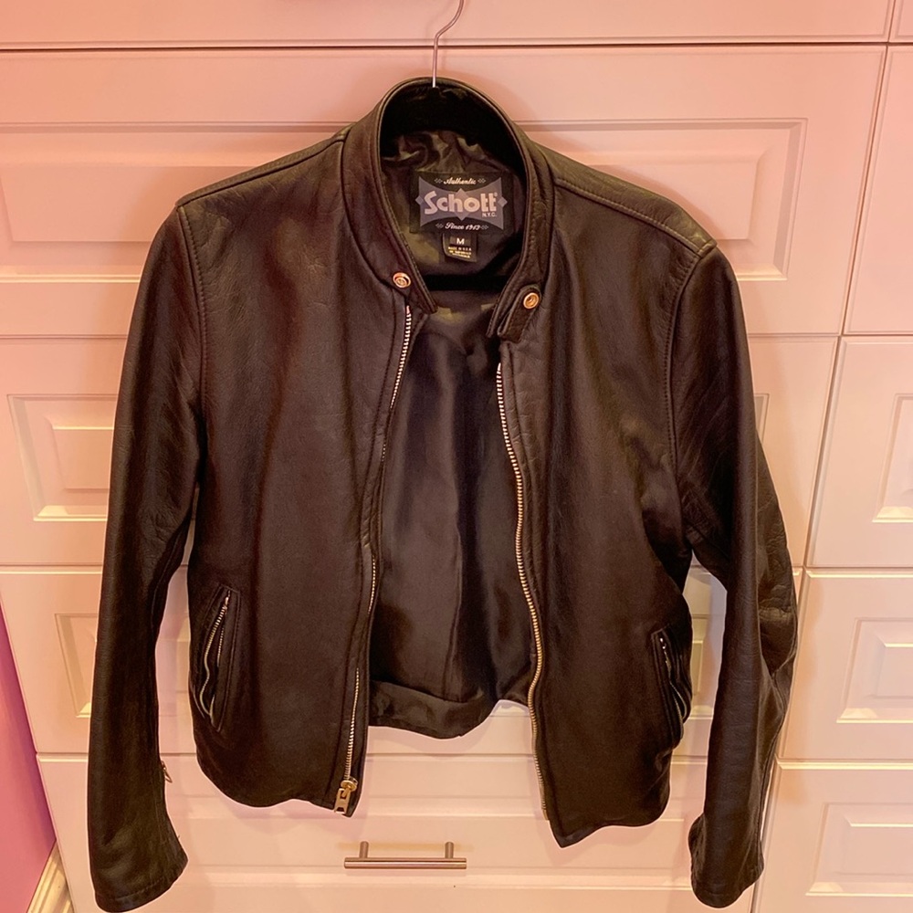 Schott NYC Black Leather Jacket